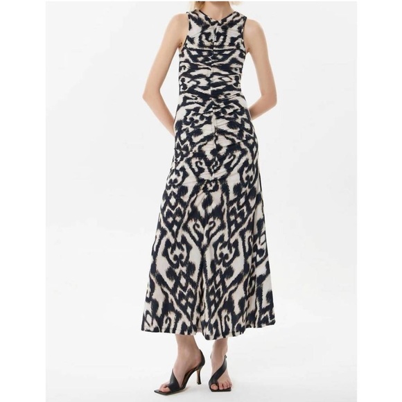 NEW MARIA CHER moreno mich midi dress in ethnic ecru XS - Picture 1 of 10